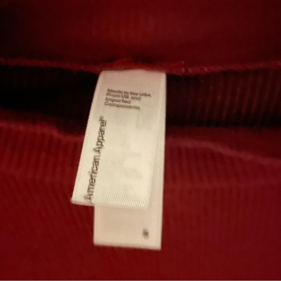 American Apparel Burgundy Turtleneck mini dress - Picture 3 of 3